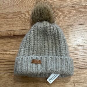 NWT Barbour Knit Beanie with Pom